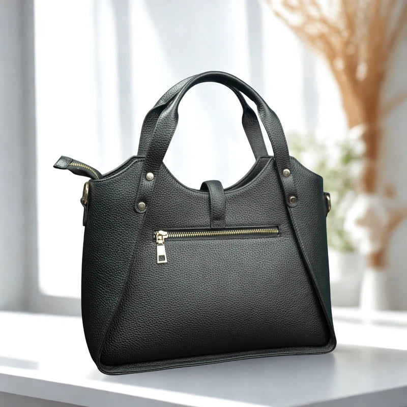 Fimon Élan Genuine Leather Tote | black