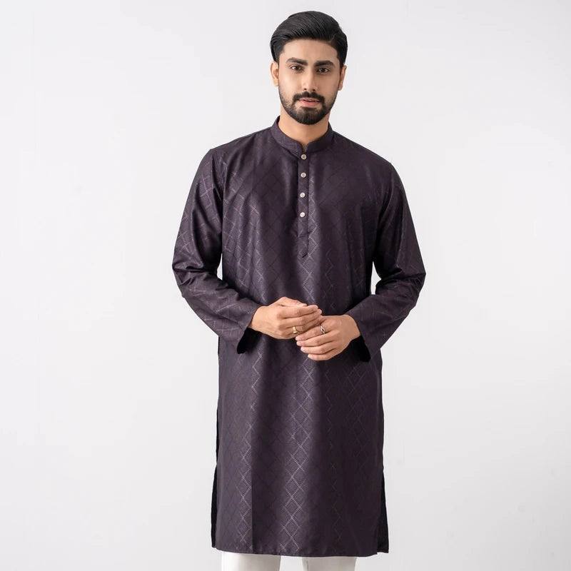 Luxury Kaatan Panjabi | EID26 | Dark Purple