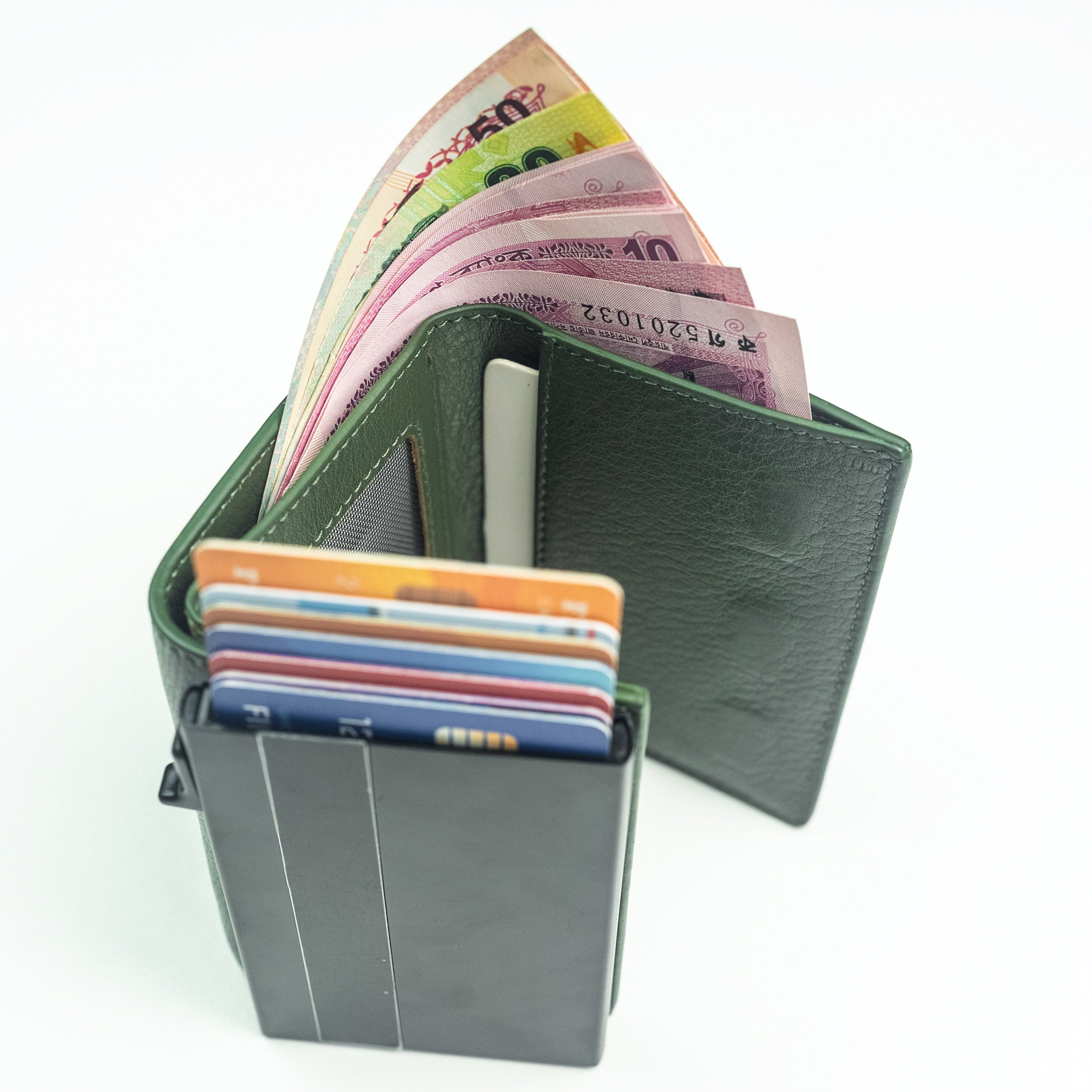 FlexCard Pro with 100% Genuine Leather wallet
