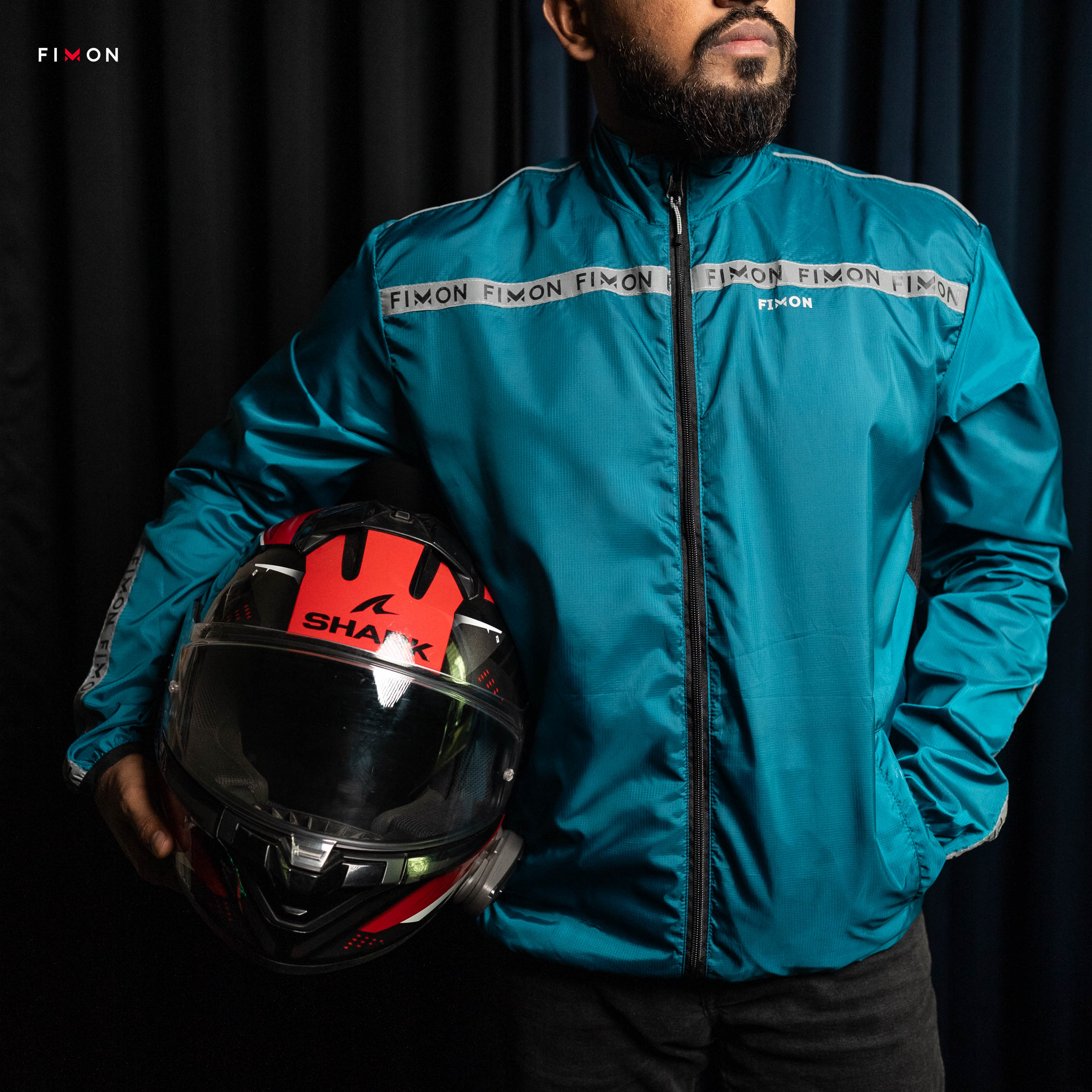 Windbreaker-Aqua Teal
