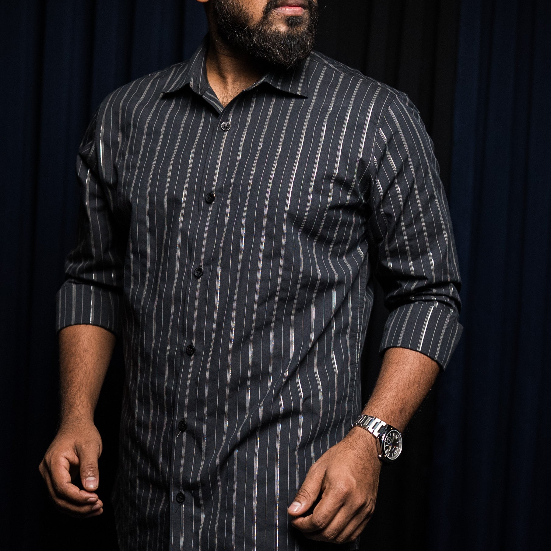Premium Black Stripe Shirt