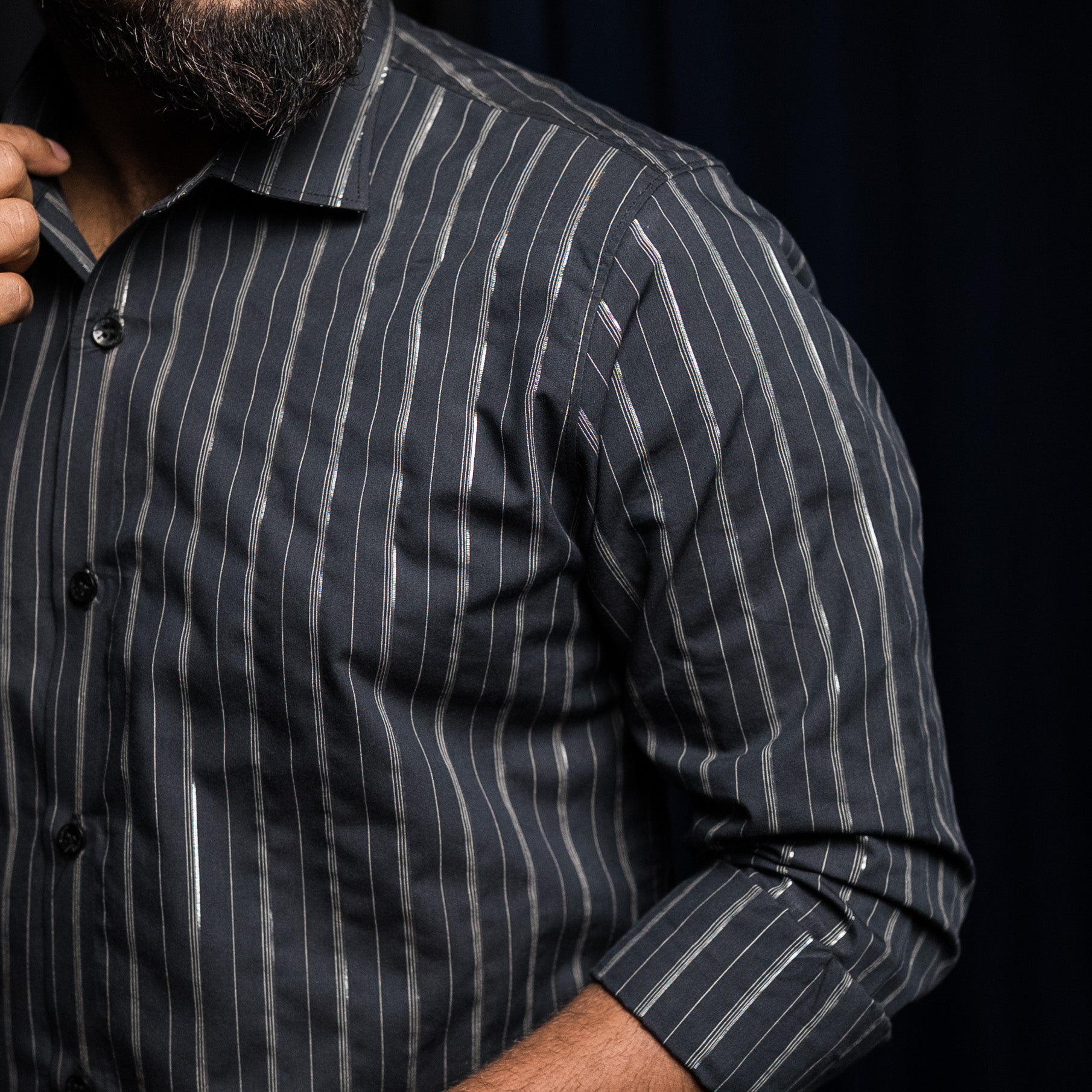 Premium Black Stripe Shirt