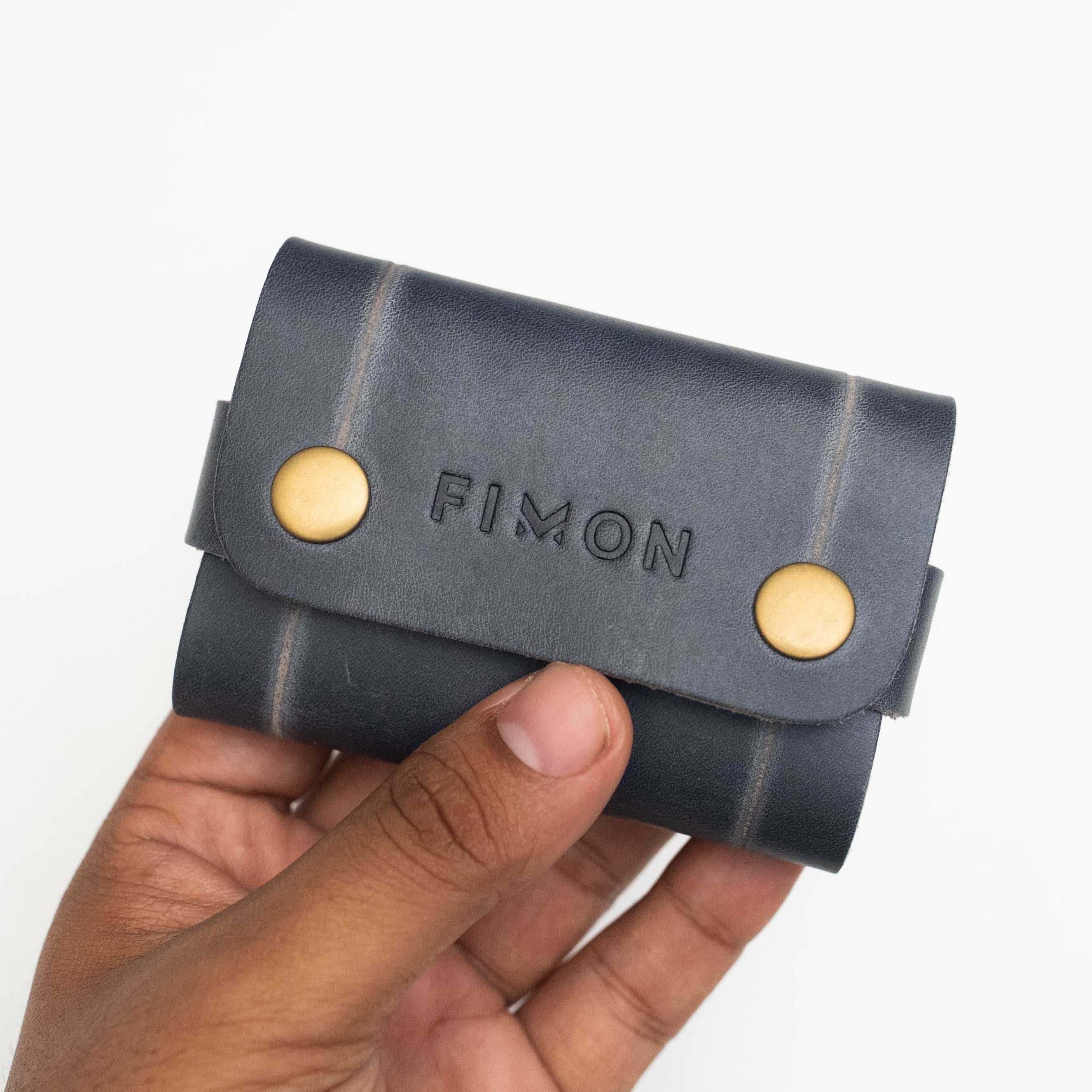 Fimon SnapMate Leather Card Holder